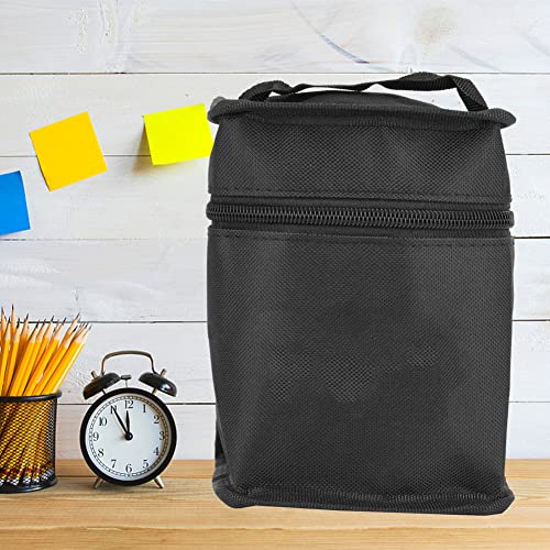 Zwarte Canvas Marker Pen opslag geval, Waterdichte Pen Bag, Stationery Organizer, Pen Organizer Bag voor Kunst Studenten, Zwart, solide kleur