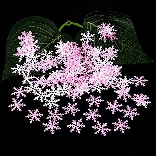 600 stuks Snowflakes Confetti, Snowflake Tafel Confetti Winter Kerstmis Decoratie Oudejaarsavond Tafel Decoratie Scatter Decoratie voor Kerstmis bevroren Party Verjaardag Vakantie Decoraties