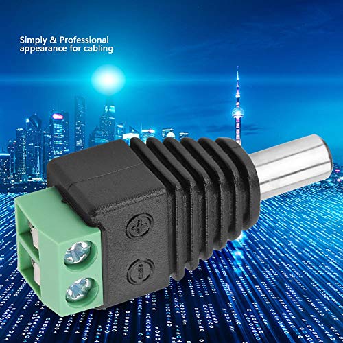 10st DC Power Plug Jack Terminal Adapter Plug voor CCTV Camera DVR Security System LED Strip 5.5 * 2.1mm 4