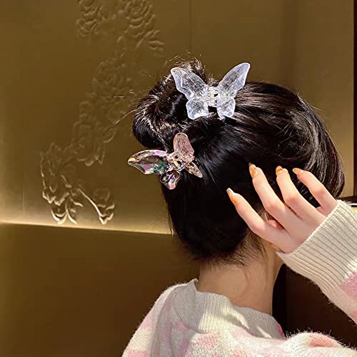 5 st Butterfly Hair Clips Crystal Vlinders Haarclips Haarclips Haarclips Non-Slip Hair Claw Clip Hair Styling Accessoires Haar Accessoires voor vrouwen Vrouwen Meisjes 3