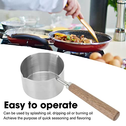 Roestvrij staal Kleine saucepan voor gesmolten boter, Mini Saucepan roestvrij staal Saucepan, Boterverwarmer, Melkverwarmer, 200ML Saucepan 5