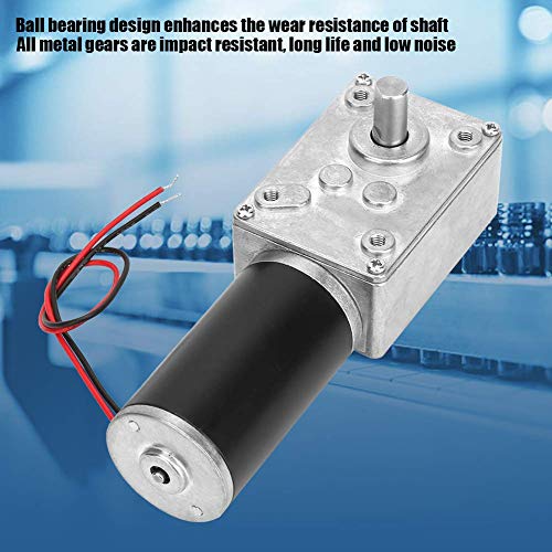 24V worm versnellingsbak motor, 31mm hoog koppel elektrische snelheid vermindert versnelling motor uitgang as 8mm(15RPM) 5