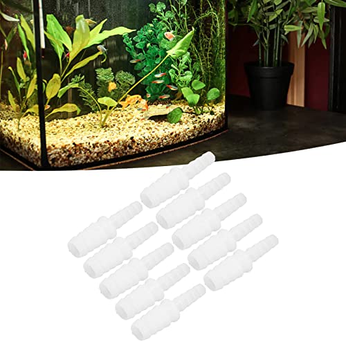 10Pcs Plastic slang passen, Pp Tube Connector Barb Reducer Joint Recht door Set Kit, Connector Adapter, Converter met draad (4 modellen optioneel)(6-10mm Conversion Head) 5