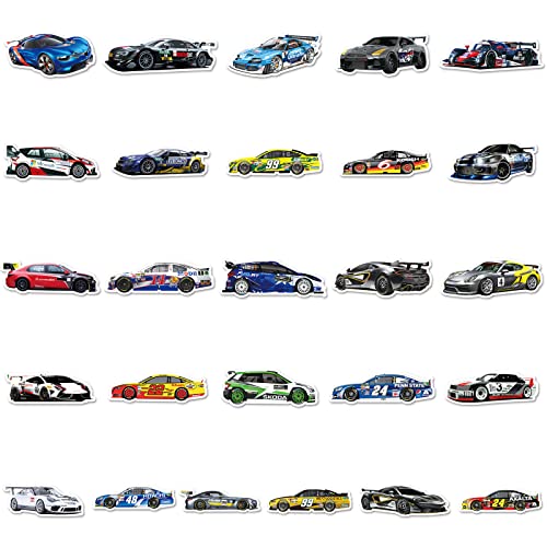 Sport Auto Racing Sticker Set Stickers Kinderen Tieners 100 stuks Waterdicht Vinyl Stickers Laptop Skateboard Koffer Helm Auto Fiets mobiele telefoon Motorrijwiel Bike Scrapbook Cadeau dagboek Cups 4