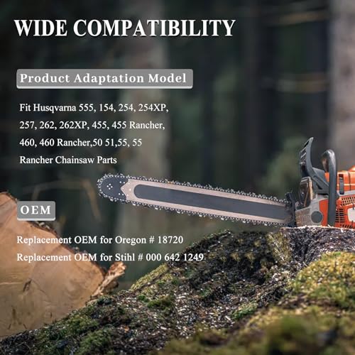 3/8" Rim Sprocket, Pitch 7T 19mm kettingzaag voor Stihl MS360 MS310 Husqvarna 154 254 50 51 55#18720 Vervangingsonderdelen (5PCS) 3