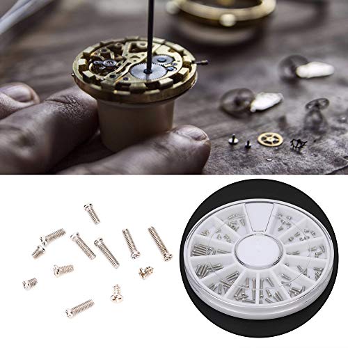 Horloge klokschroeven, 240 stuks Assorted Schroeven voor glazen, horloges, elektronische reparatie (12 maten)