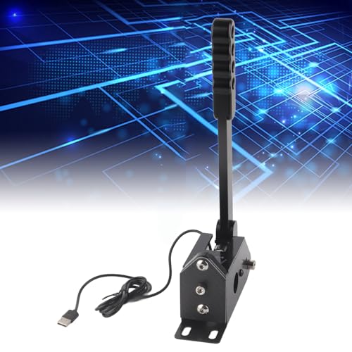 64 Bi USB handrem, Universele handrem PC voor professionele progressieve gaming gamepads S Andard Con-rollers Periferen of G25 G27 G29 500 SIM Racing Games Ligh Weigh CNC 5