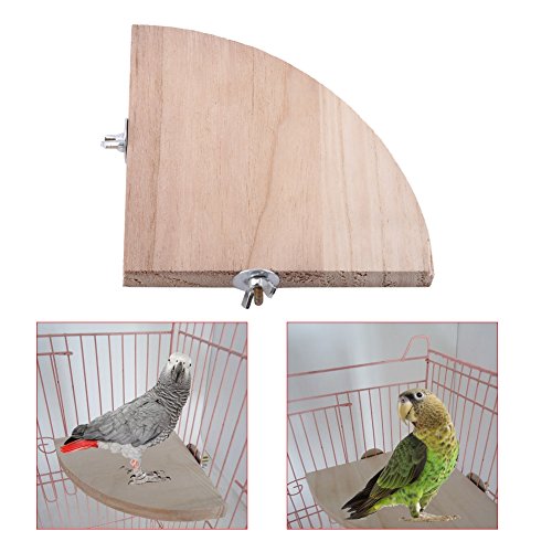 Wellettich Seat Board, Hamster Accessoires, Rat Accessoires voor kooi, Bird Seating Board, Bird Perch Stand Platform, Parrot Platform, Bird Cage, Barsch Stand Platform Ahout, Fan Shape, Parrot 5