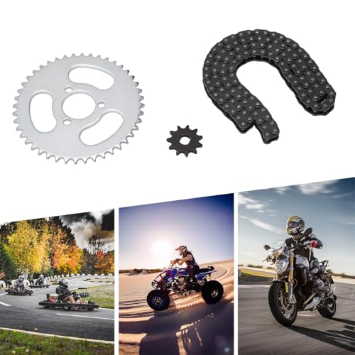 T8F Front Sprocket Kit voor Go Karts ATV Mini Motorfietsen Elektrische fietsen 44 Tanden Achter Sprocket 11 Tanden Front Sprocket 116 Links Ketting Vervanging Onderdelen 5