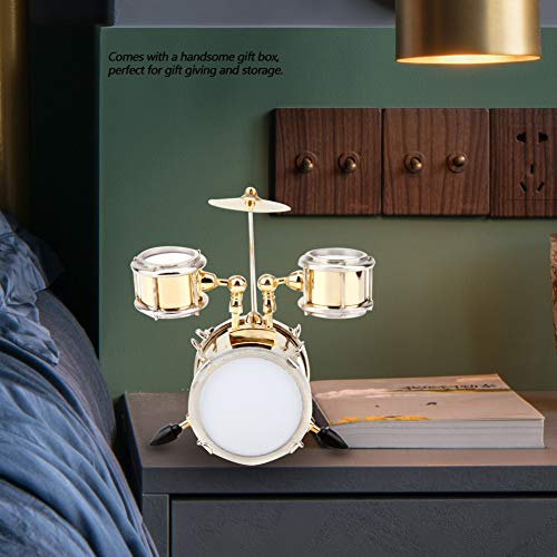 Miniature Réplique pour Instrument de Musique Batteur d'Ornement Modèle de Décoration à 3 tambours pour Enfants 3