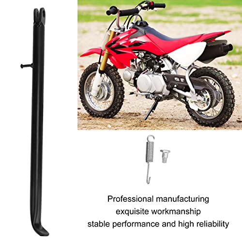 Kickstand, 420mm/16.54in Motorfiets Side Kickstand Ondersteuning Vervanging voor CRF50 70 125cc 110cc 140cc Vuilnisbakfiets (zwart) 3