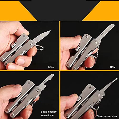 Multi Tool Tang met licht, zak Multitool met draadsnijmachine, schroevendraaier, mes, Legering Staal Multifunctionele Tang voor Survival, Camping, Jacht, Vissen en Wandelen 4