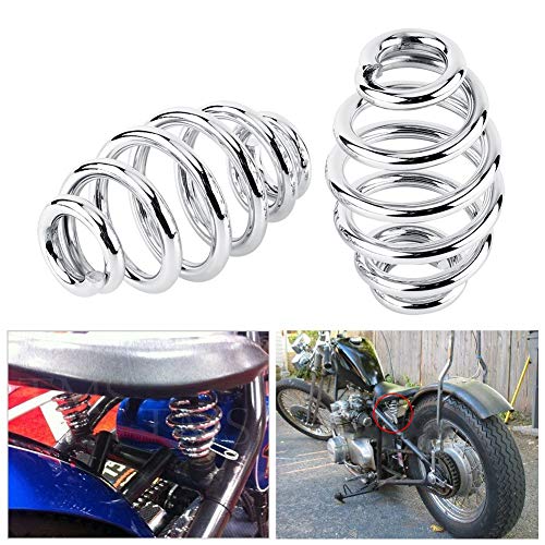 Barrel Springs Steel Seat Springs Seat Mount voor Chopper Bobber Motorcycle(Chrome)-Bobber Saddle Spring 3