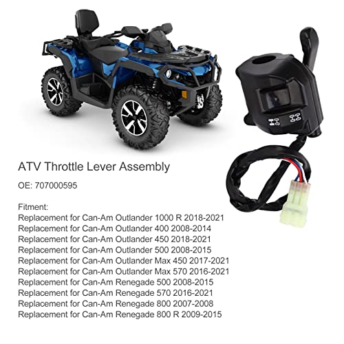 ATV Throttle Mount 5 Wires Throttle Switch Compatibel met Can-Am Renegade Outlander OE:707000595