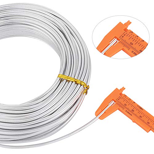 82 voeten/500g zilver aluminium draad flexibel 3mm/9gauge metaal artistieke kralen draad voor bloemen sieraden maken 3