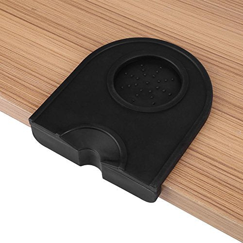 Tamper Mat, Anti-Slip Siliconen Koffie Saboter Mat Hoek Ram Mat, Multifunctionele Thicken Draag-resistente Beuk Mat houder (zwart) 4