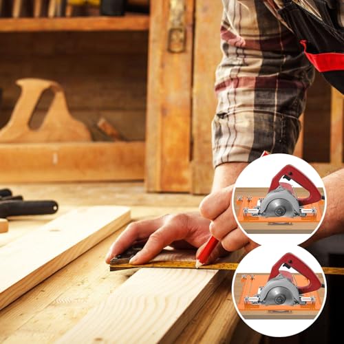 Universele snijmachine Base Plate Kit 28x25cm Houtbewerking Circular Saw Guide Bodemplaat 5mm Dikte 5