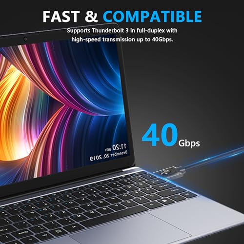 240W USB-C naar USB-C Kabel, 40 Gbit/s, 90 Degree Wound USB Type-C Kabel, Schaalbare Spring PD Type C Opladen Kabel (bovenste rechte kop) 4