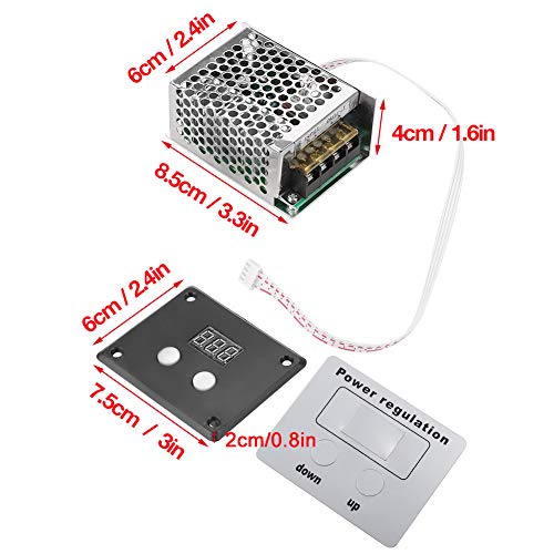 4000W SCR digitale spanningsregeling, spanningsregeling 220VAC, digitale spanningsregeling, snelheidscontrole Dimmerthermostaat