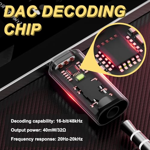 3,5mm naar USB C Magnetische audio-adapter, Type-C Man tot 3,5mm vrouwelijke hoofdtelefoon AUX Dongle Jack Compatibel met type-C apparaten (4PCS) 5