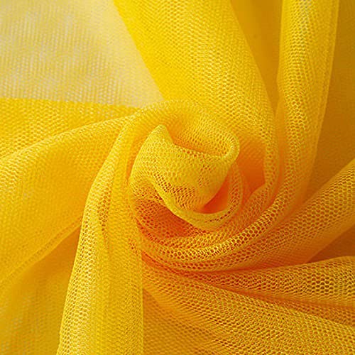 160cm x 5m tule stof tule tule decoratie stof voor trouwdag Kerstmis feest communie partij decoratie naaien bruidsjurk tafel loper tutu rokken geschenk boog, geel