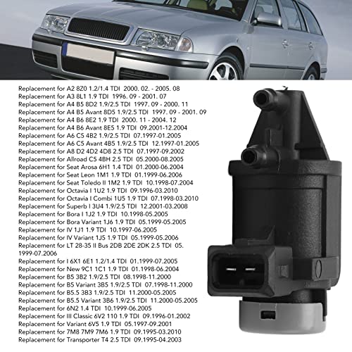 EGR Vacuüm Solenoïde, Boost drukregeling Solenoïde Valve 1J0906283A Vervanging voor Allroad 3