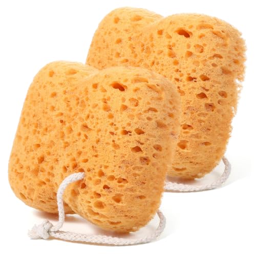 2 st sponzen bad, grotere bad spons honingraat douche body spons zachte exfoliaterende douche puff dicht schuim voor zachte en diepe reiniging voor vrouwen en mannen
