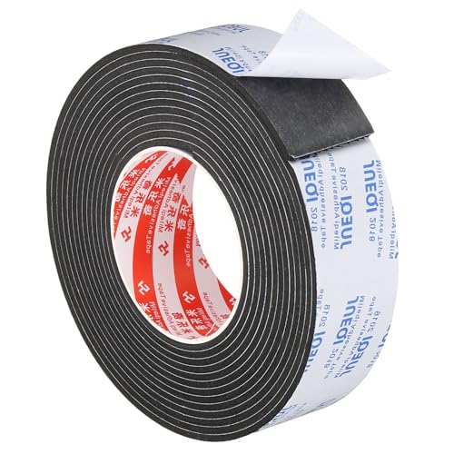 5M Afdichtingsschuimtape, 45mm breed, 3mm dik, Single Side Weather Stripping Deur Meubilair Afdichtingsstrip voor ruitenbuizen Isolatie, Zwart