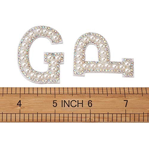 26 st Rhinestone Letter Patch A-Z Alfabet Toepassing 3D Naaien op Alfabet Geborduurde Badge Decoreren Reparatie Patches voor Hoeden Overhemden Schoenen Jeans Tassen 3