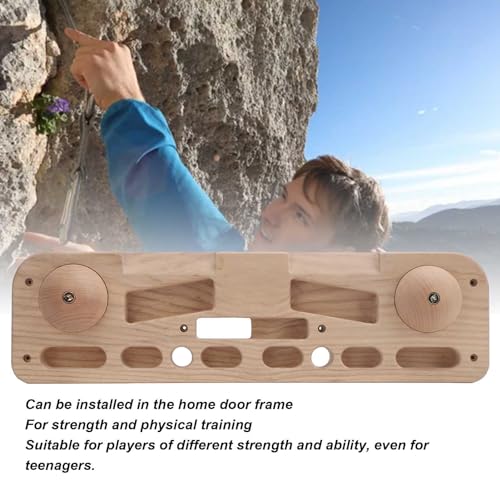 Houten hangplank Rock Klimplank, Fingerboard Klimmen met Ramps en Finger Holes, voor Familie- en Klimsporttraining 4