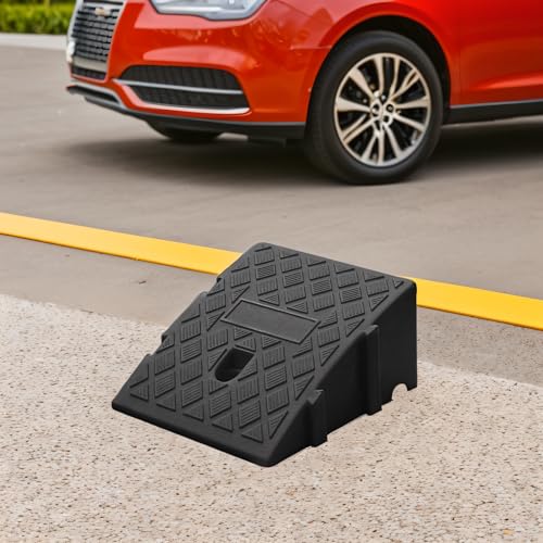 Plastic Curb 13 Cm Hoogtedrempel Ramp Anti Slip Ramp voor Auto Motorfiets (BLACK) 3