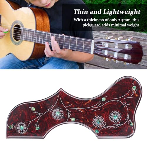Celluloid Acoustic Guitar Pickguard, 2.5mm Dikte, Scratch Protection, Zelfklevende Sticker, Volksgitaar Decoratie 3