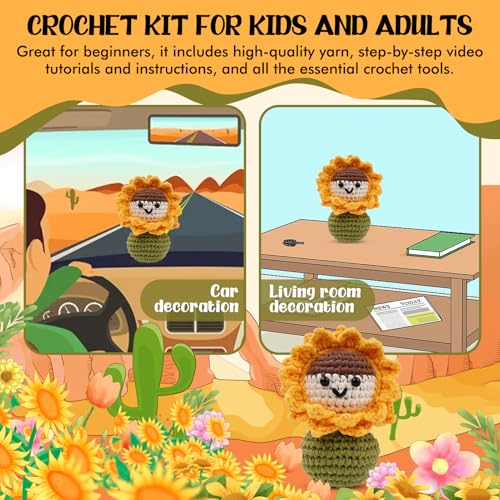 Ella haak Kit voor beginners, Complete Amigurumi Starter Set met stap-voor-stap Video Tutorials Gift