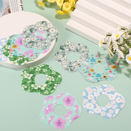 10 stuks ademende patches voor Dexcom G7, waterdichte Sensor Cover Stickers met Floral Pattern Precut Kleefband voor CGM Monitor Accessoires 3