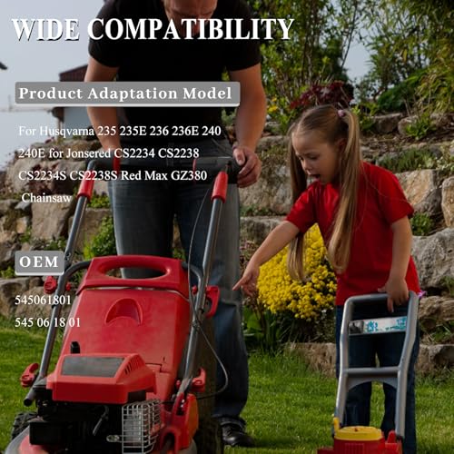Gubeter Luchtfilter-gasleidingset voor Husqvarna 235 235E 236 236E 240 240E voor Jonsered CS2234 CS2238 Cs2234S CS2238S Red Max Gz380kettingzaag 545061801
