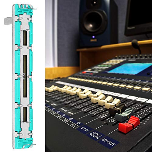 5 st Dia Potentiometer B10K Dubbel kanaal Straight schuifmixer Fader voor meerdere doeleinden B10K Potentiometers met twee kanalen Straight Slide Potentiometer 4
