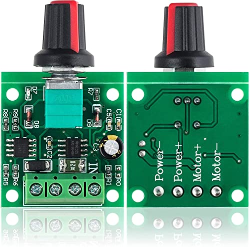 6 stuks 1.8 V 3 V 5 V 6 V 7.2 V 12 V 2 A PWM motorsnelheidsregelaar, DC snelheidsregelaar, 12 V, motorsnelheidsschakelaar, controller, LED volt controller, snelheidsregelaar 5
