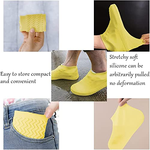 Waterdichte siliconen overschoenen, antislip, herbruikbaar, wasbaar, geschikt voor regendagen, sneeuw 4