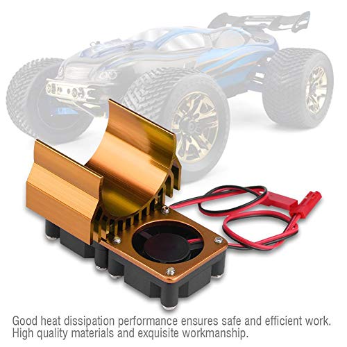 RC-Motork ̈1hler, 540/550-Engine Torque ̈1hlungs-Twin-L ̈1fter-K ̈1hlk?rper f ̈1r 1/10 electric RC Cars(Gold) 4