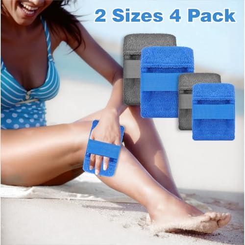 Zand Verwijderaar, 2 stuks, Strand Verwijderaar, 2 maten, Zand Verwijdering Handschoenen, Strand Zandreiniger voor Strand Vakantie, Camping, Utensils (Grijs, Blauw) 5