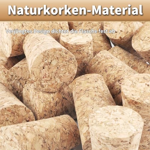 2 Kinds 10 PCS Natural Cork Tapered Corks Houten Herbruikbare functionele Portable Sealing Wijnfles Stopper voor wijn / bier Fles Stopper (Voor rode wijnflessen 22 * 17 * 35) 3