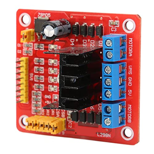 Stepper Motor Control Module, L298N Dual H Bridge DC Stepper Motor Control Module Multifunctionele Motor Controller Board DC Stepper Motor, Controls 5