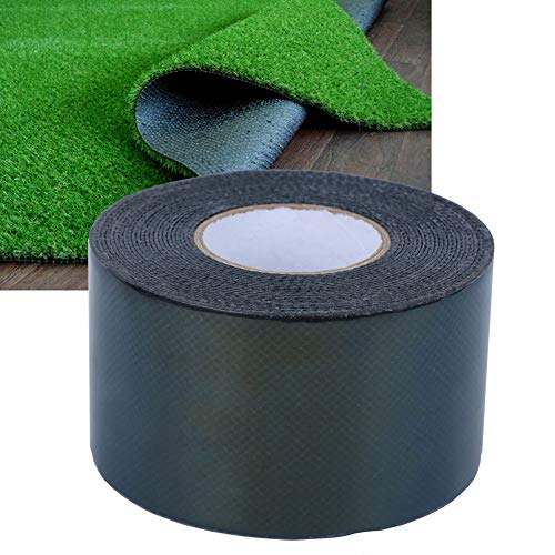 Kleefband voor kunstgras, self-adhesive, dubbelzijdig kunstgras naad, non-woven stof, gazon tape voor aansluiting, bevestiging, groen, gras tapijt 50 mm x 5 m