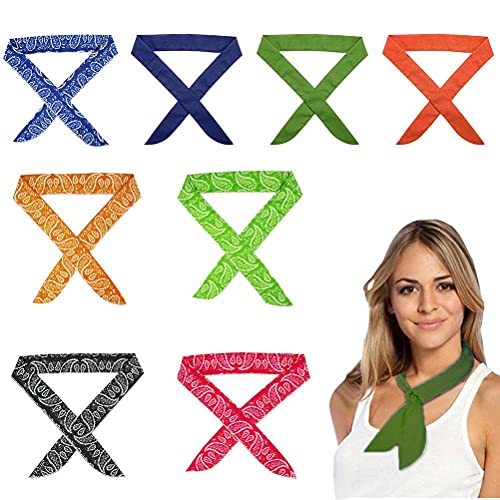 Verpakking van 8 Cooling Sjaal Wraps Zomer Koeling Sjaal Hoofdband Cooling Neck Wrap Headband Keep Cool for Men Women Outdoor Activiteiten