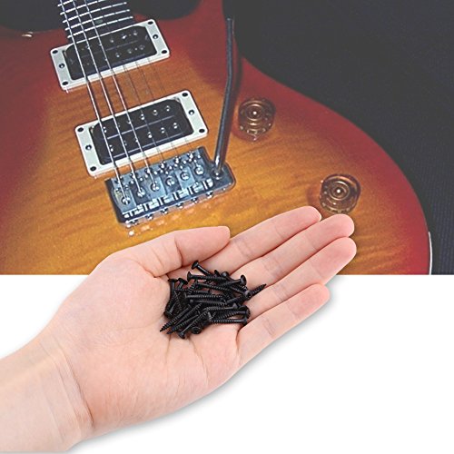 40 stuks Gitarre Pick up Scraping, Humbucker Pickup Scraping Set Kit Ring Befestigung(Schwarz) 3