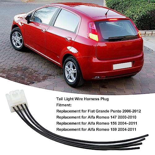 4Pin Tail Light Bedrading Hangplug, Tail Light Wire Plug ABS Tail Light Bedrading Hangplug voor Grande Punto 2006-2012 3