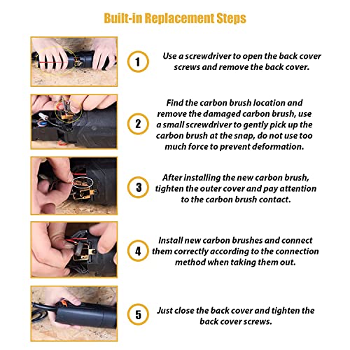 30st 10 maten elektrisch gereedschap koolstof borstels vervanging 4