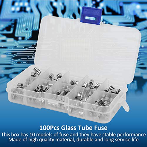 100PCS 5x20mm glazen buis Fuse Kit 0.2a naar 20a 250V Universele Quick Blow Fuses voor Elektronica en Apparaten 3
