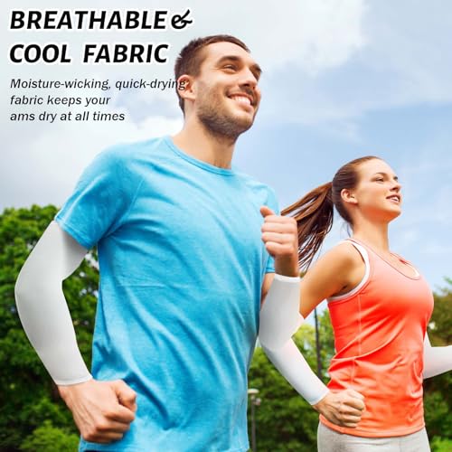 Set van 2 Pairs Armwarmers voor mannen en vrouwen, UV-bescherming, Armwarmers voor Golfrijden, Games, Arm Mouwen voor alle buitenactiviteiten 3