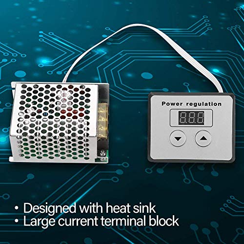 4000W SCR digitale spanningsregeling, spanningsregeling 220VAC, digitale spanningsregeling, snelheidscontrole Dimmerthermostaat 5